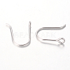 Platinum Plated Sterling Silver Earring Hooks X-H547-P-1
