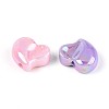 UV Plating Opaque Acrylic Beads OACR-T028-47-2