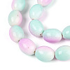 Spray Painted Synthetic Turquoise Beads Strands TURQ-T004-15D-3