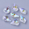 Faceted Glass Pendants GLAA-F068-C27-1
