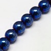 Electroplate Non-magnetic Synthetic Hematite Beads Strands G-J169A-3mm-03-5