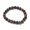 Natural Tiger Eye Bead Stretch Bracelets BJEW-K212-A-005-2