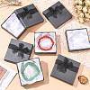 Bowknot Organza Ribbon Cardboard Bracelet Bangle Gift Boxes X-BC148-05-5