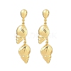 304 Stainless Steel Dangle Stud Earrings EJEW-P325-05H-G-4