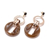 Imitation Gemstone Style Acrylic Dangle Earrings EJEW-JE03673-4
