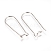 Tarnish Resistant 304 Stainless Steel Hoop Earrings Findings Kidney Ear Wires STAS-L216-22A-P-2