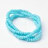 Faceted Imitation Jade Glass Beads Strands X-GLAA-R135-2mm-31-2
