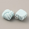 Opaque Resin Pendants RESI-WH0029-24P-02-1