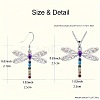 Dragonfly Alloy Rhinestone Pendant Necklaces & Dangle Earrings Sets FS-WGD83DF-01-3