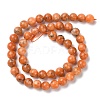 Natural Orange Calcite Beads Strands G-E576-74D-4