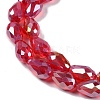 Transparent Electroplate Glass Beads Strands EGLA-N013-T10mm-B12-3