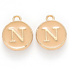 Golden Plated Alloy Enamel Charms LS-ENAM-S118-06N-1