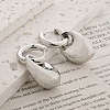 Teardrop Brass Hoop Earrings for Women EJEW-U055-18P-1