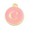 Initial Letter A~Z Alphabet Enamel Charms ENAM-Q437-14-3