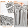 Adjustable Polyester Wrap Around Bed Skirts AJEW-WH20022-10C-01-6