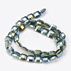 Electroplated Non-magnetic Synthetic Hematite Beads Strands G-P367-A01-2