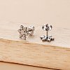 Christmas Snowflake 304 Stainless Steel Stud Earrings FS-WG2939F-01-2