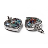 Glass Bottle Pendants G-Z010-02O-2