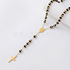 Vintage 304 Stainless Steel Rosary Bead Necklaces SM6488-5-1