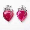 Natural Agate Pendants KK-P103-A12-1
