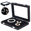 Rectangle Jewelry PU Leather Loose Diamond Storage Box CON-WH0094-45B-1