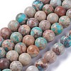 Natural Imperial Jasper Beads Strands X-G-I122-8mm-12-2