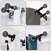 Iron Round Curtain Rod Finials AJEW-WH0248-247-7