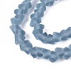 Frosted Transparent Glass Beads Strands LS-GLAA-N016-4mm-29-4
