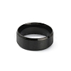 201 Stainless Steel Plain Band Ring for Men Women RJEW-WH0010-06D-MB-2