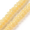 Opaque Glass Beads Strands LAMP-H061-01A-03-1