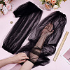 Polyester Detachable Long Mesh Sleeves AJEW-WH0248-758B-3