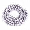 Baking Paint Pearlized Glass Pearl Bead Strands HY-N002-5mm-A04-3