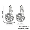 Brass Flower Hoop Earrings JJ3056-4-1