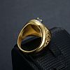 304 Stainless Steel and Enamel Finger Rings for Men FS-WGE3B17-06-2