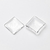 Transparent Glass Square Cabochons GGLA-S022-20mm-2