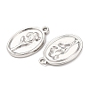 304 Stainless Steel Pendants STAS-I358-12P-03-2