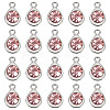 20Pcs Faceted Glass Charms RGLA-TADJ0001-01G-2