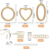 BENECREAT DIY Dangle Earring Making Kits DIY-BC0004-34-2