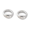 Brass Ring Charm Connectors KK-U056-55P-1