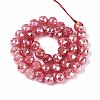 Anti-Tarnish Electroplate Glass Beads Strands GLAA-N064-10mm-09-2