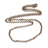 Iron Cross Chain Rolo Chain Necklace Making NJEW-JN01384-03-2