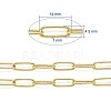 Soldered Brass Paperclip Chains CHC-D025-03G-01-4
