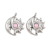 304 Stainless Steel Rhinestone Pendants STAS-Z166-24P-10-1