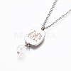 (Jewelry Parties Factory Sale)304 Stainless Steel Pendants Necklaces NJEW-E148-03P-2