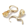 Real 18K Gold Plated Brass Dangle Hoop Earrings EJEW-L269-045G-04-2