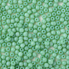 6/0 Imitation Jade Glass Seed Beads SEED-N004-006-15-4