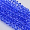 Faceted Bicone Glass Beads Strands EGLA-P017-3mm-10-1