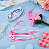 30Pcs 6 Styles Silicone Cable Zip Ties AJEW-TADJ0001-09-5