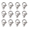 Tarnish Resistant Polished 304 Stainless Steel Lobster Claw Clasps STAS-R072-08A-1