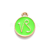 Alloy Enamel Pendants X-ENAM-S124-01B-06E-2